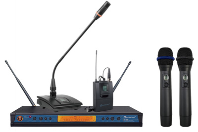 ER-5900 UHF True diversity twin receiver wireless mic system